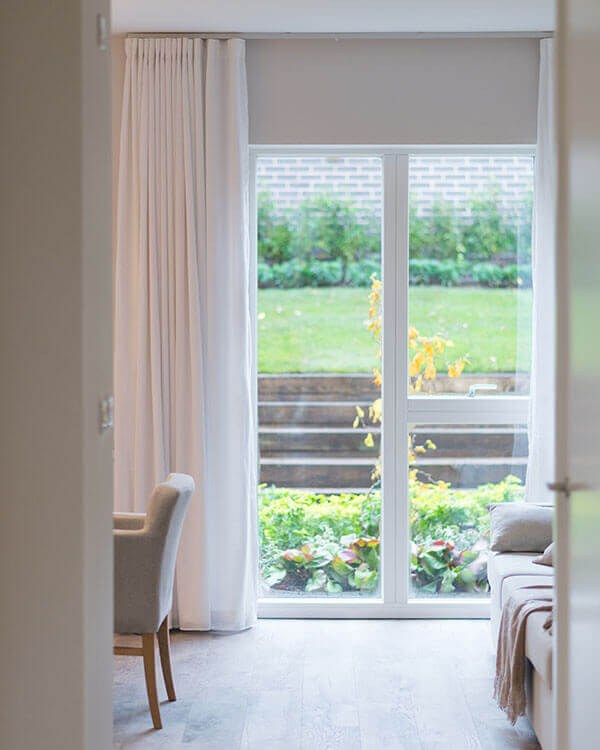 Floor to ceiling window in our new build show home