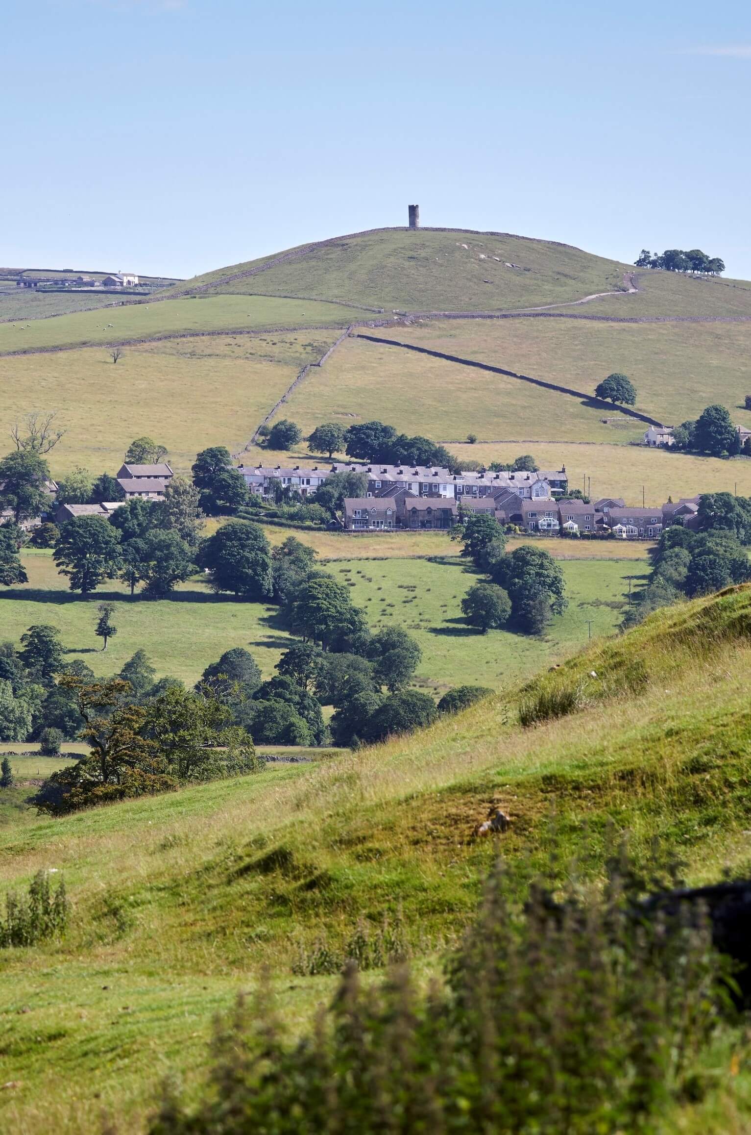 Barrowford village civil parish Pendle district of Lancashire, England. Stansfield Tower