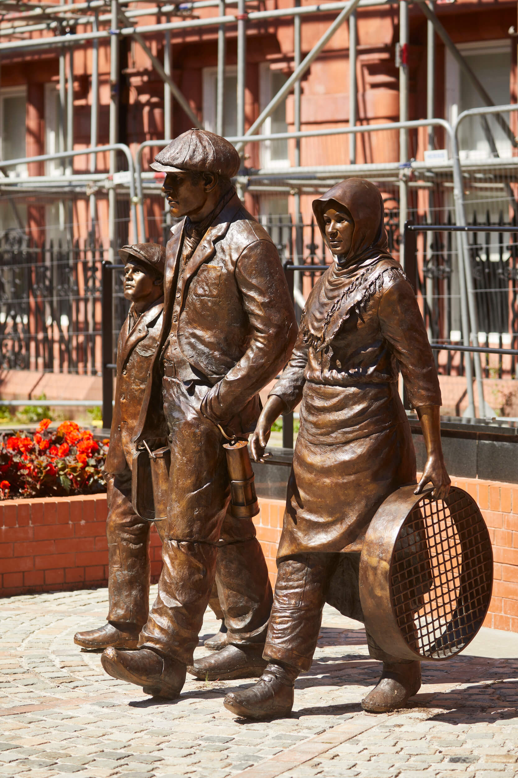 The Mining Statue by sculpture Steve Winterburn
